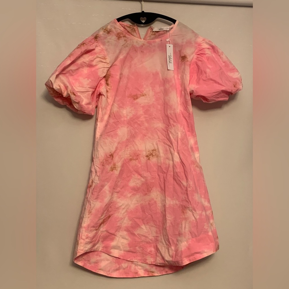 Talulah Pink tie-dye dress- Small NWT